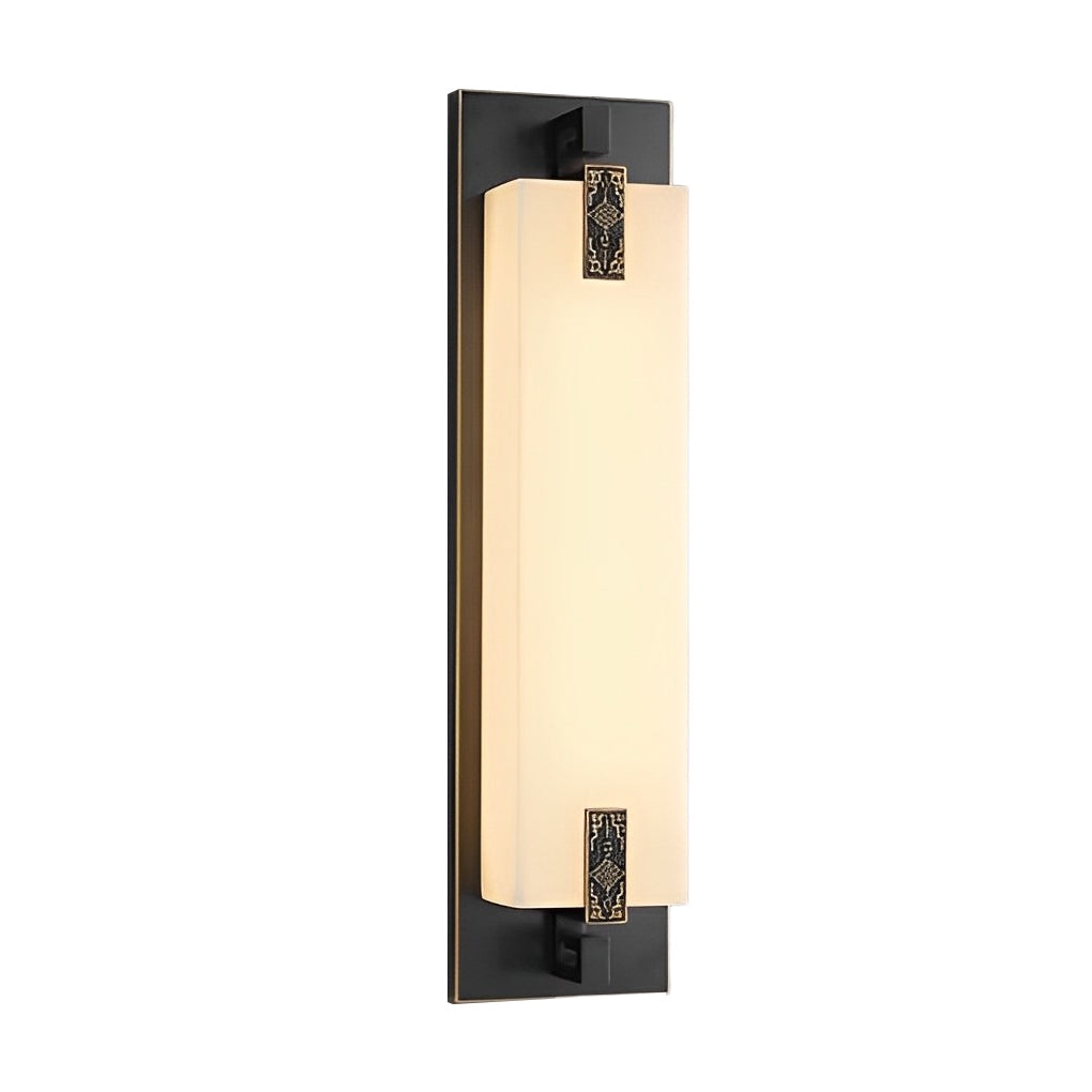 Outdoor Waterproof LED Wall Light with Marble Shade