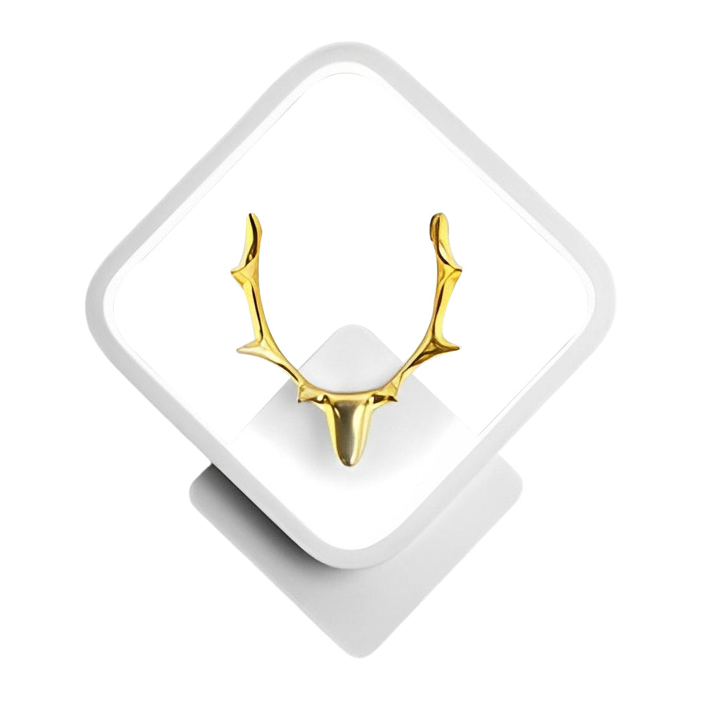 Modern Antler Wall Sconce LED Bedside Lamp Iron Aluminum