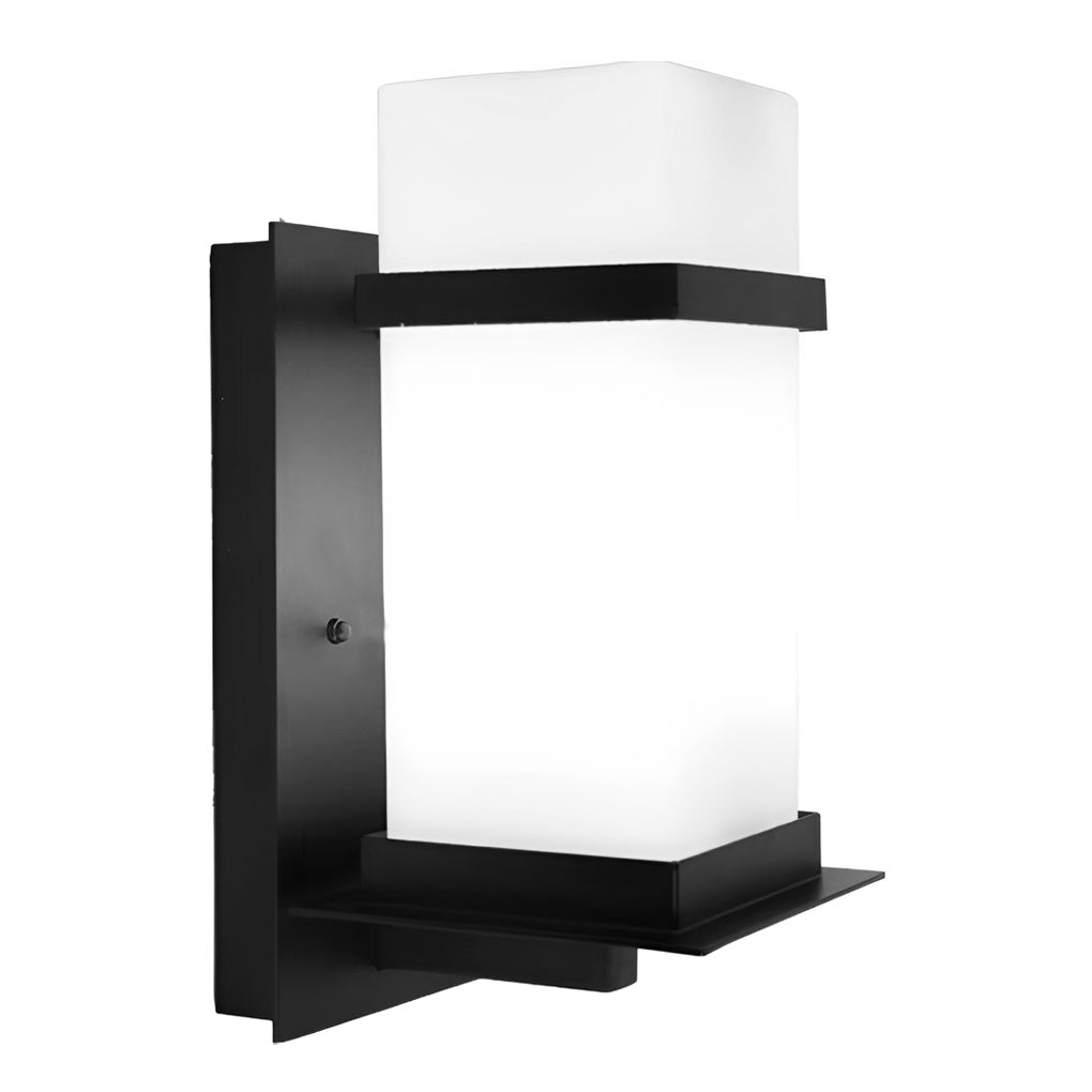 Industrial Waterproof Outdoor Wall Sconce Aluminum Glass LED
