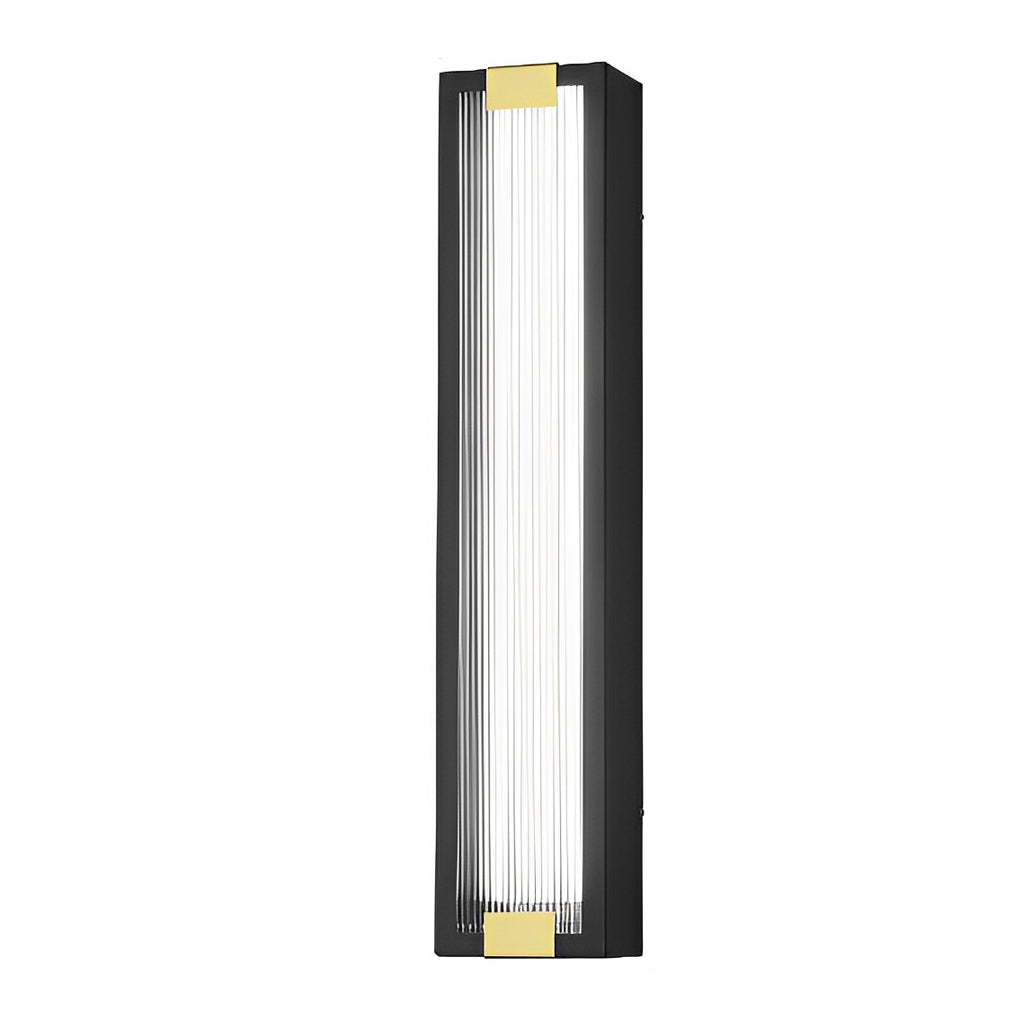 Modern Black LED Outdoor Wall Light Waterproof Stainless Steel