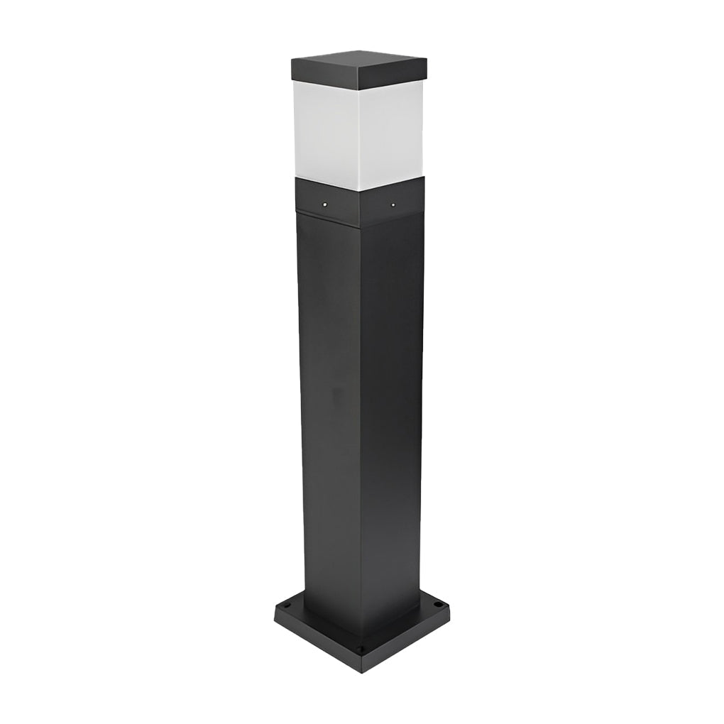 Modern Square Aluminum Bollard Light Outdoor Landscape Lighting