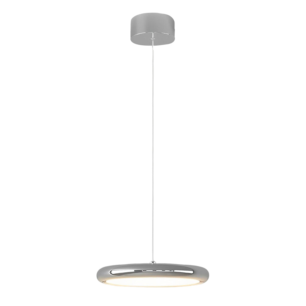 Round Mirrored Aluminum LED Pendant Light - Modern Minimalist