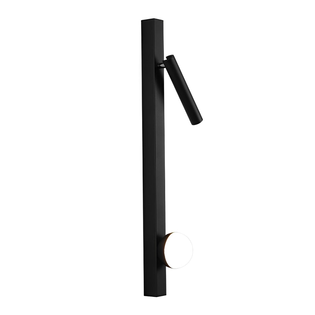 Adjustable Modern Black Wall Sconce with Dual LED Spotlights