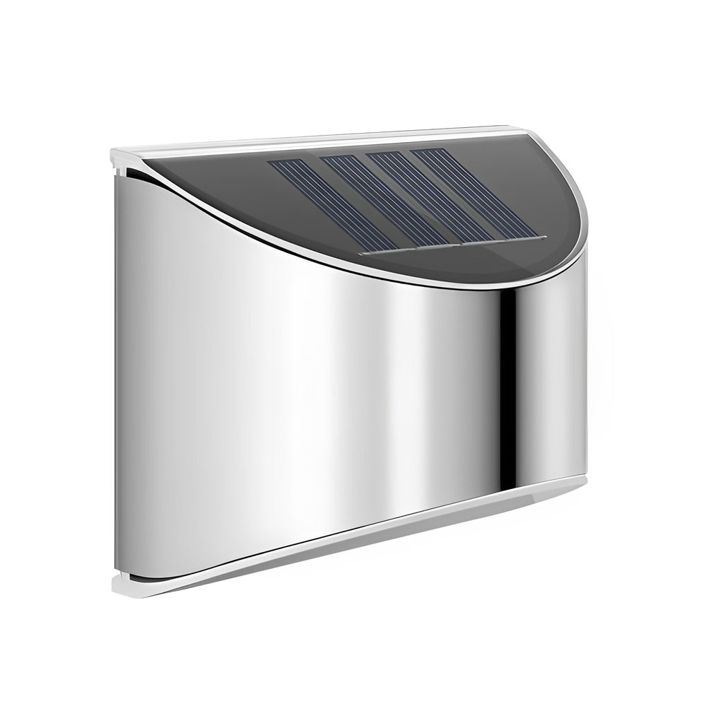 Modern Solar Wall Lamp - Stainless Steel Waterproof Outdoor Light