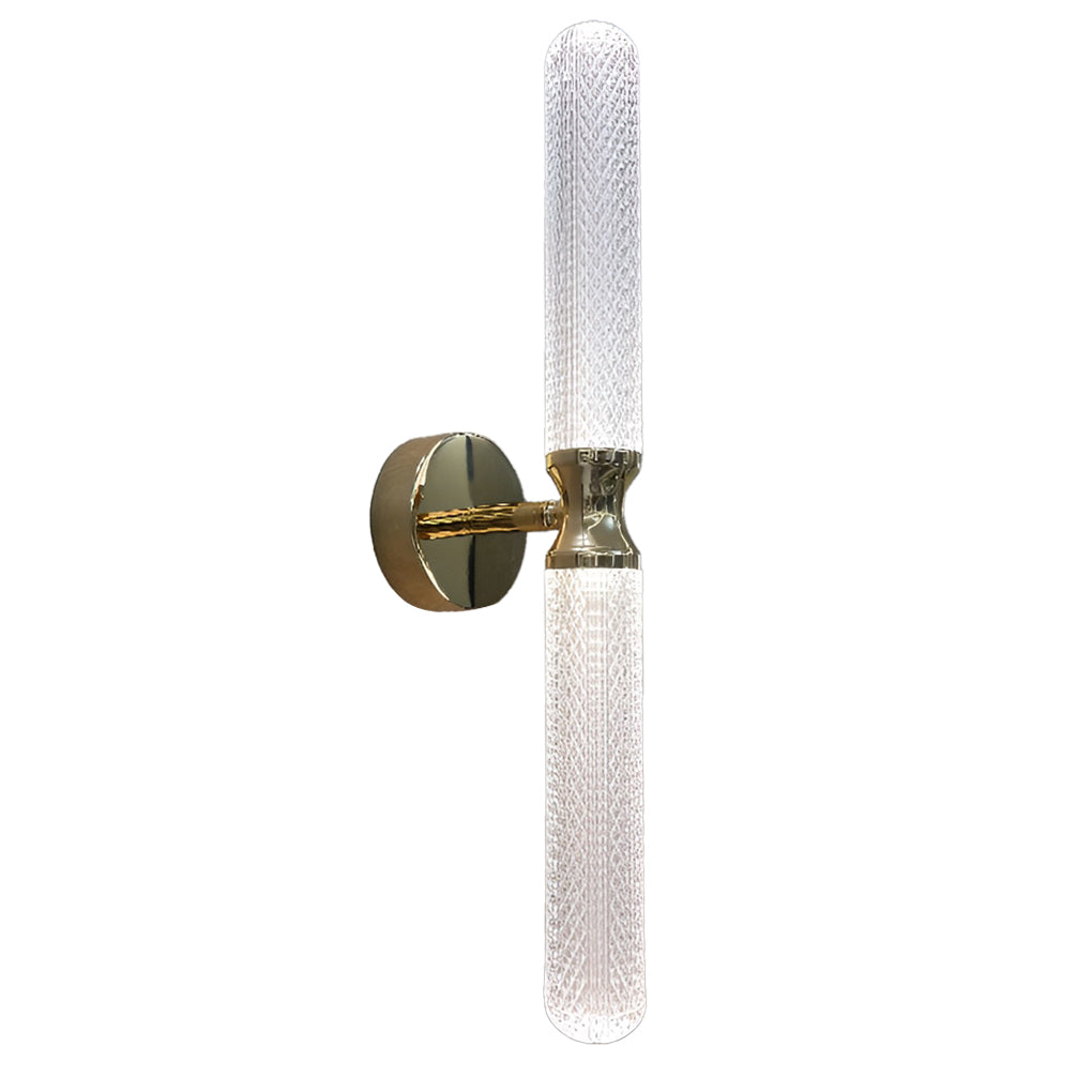 Modern LED Strip Wall Sconce with 3-Step Dimming - Acrylic & Metal