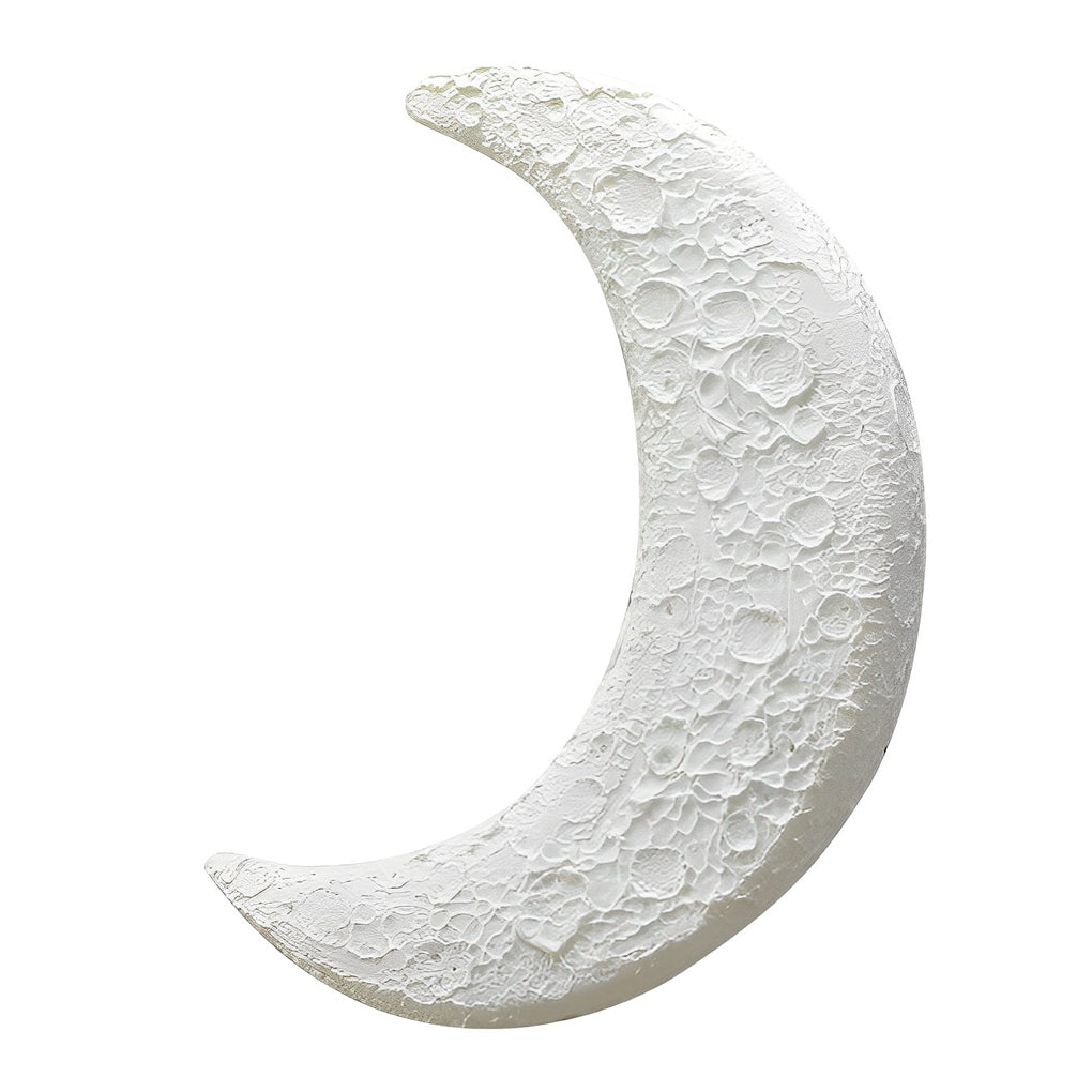 Moon Resin Waterproof LED Outdoor Wall Sconce Modern White