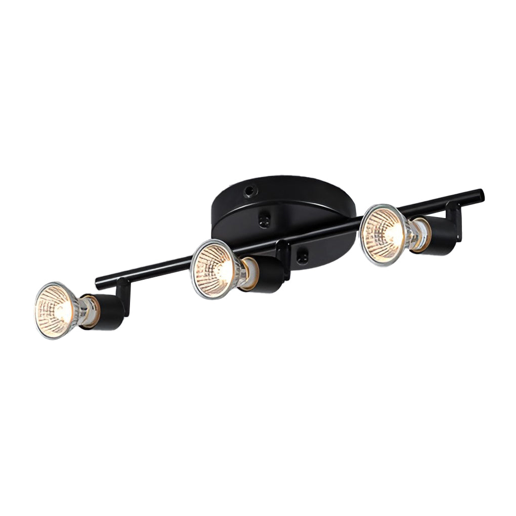Adjustable Iron Directional Ceiling Light - Black Nordic Flush Mount