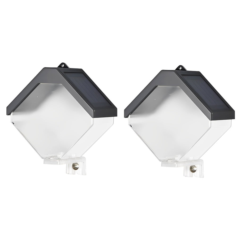 Modern Solar LED Outdoor Wall Light with Multi-Color RGB Modes