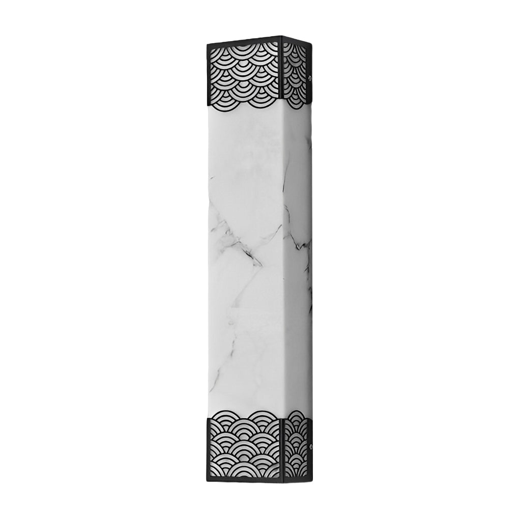 Modern Rectangular Resin LED Outdoor Wall Light - Waterproof