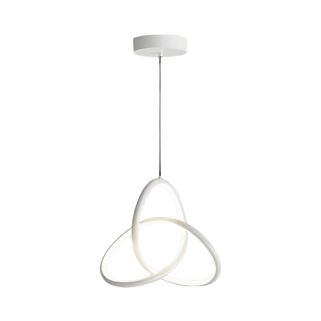 Circular Ring Modern LED Pendant Light with 3-Step Dimming