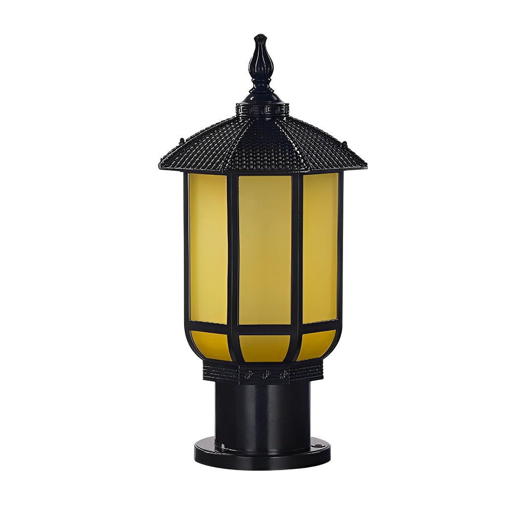 Retro LED Outdoor Post Light - Aluminum & Glass - IP55 Waterproof