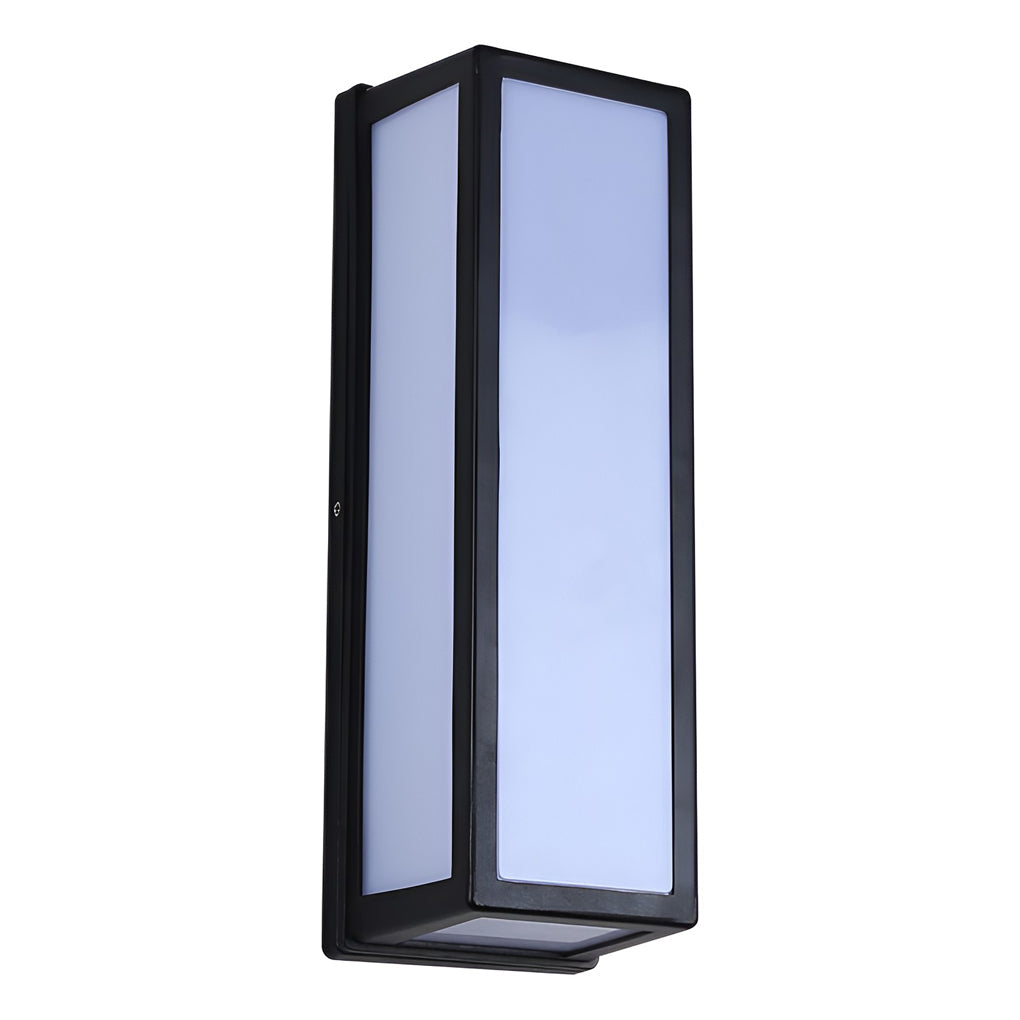 Modern Black Waterproof Motion Sensor LED Outdoor Wall Light