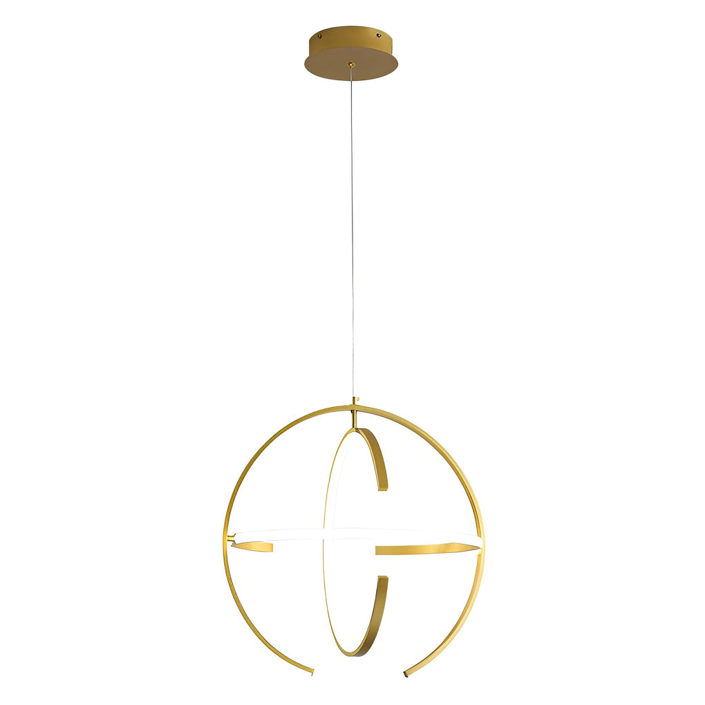 Adjustable Ring LED Pendant Light Modern Aluminum Kitchen Lighting
