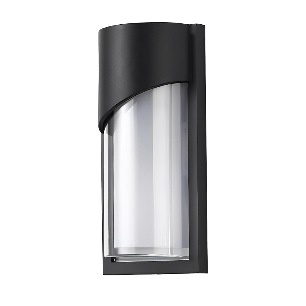 Modern LED Outdoor Wall Lamp - Black Aluminum Waterproof IP55