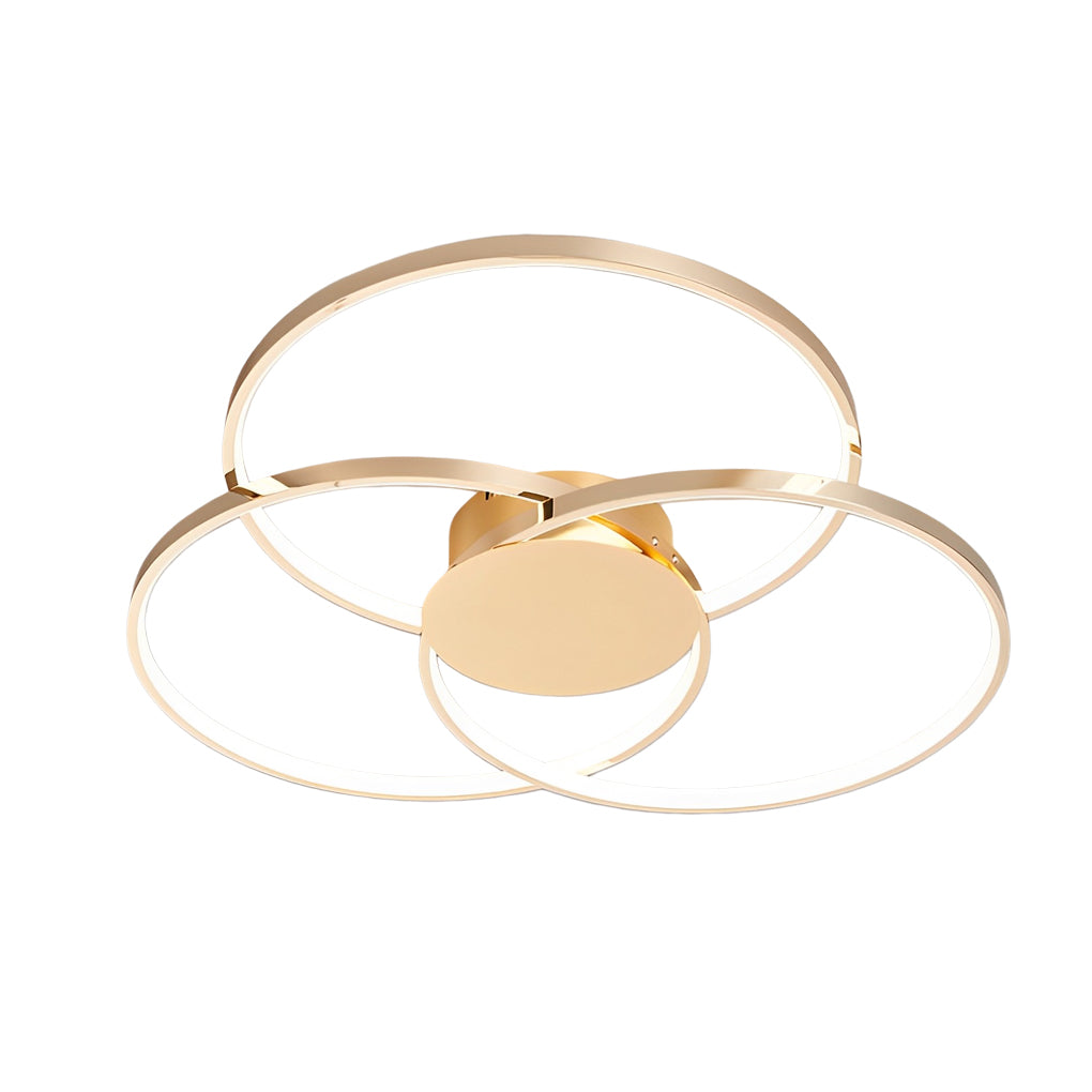 Three Rings Modern Nordic Ceiling Light with Stepless Dimming