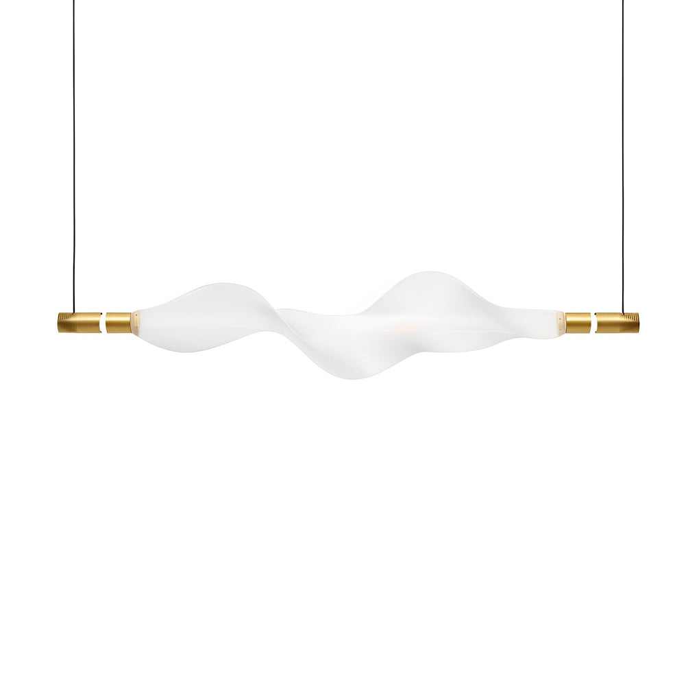 Modern Linear LED Pendant Light - Aluminum & Acrylic Chandelier