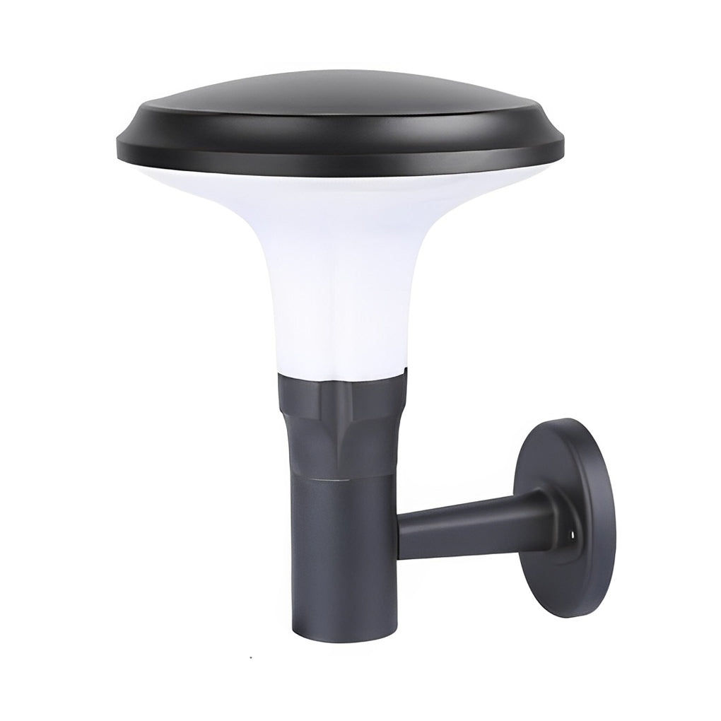 Solar Flower Wall Sconce - Modern Black Aluminum Outdoor Lighting