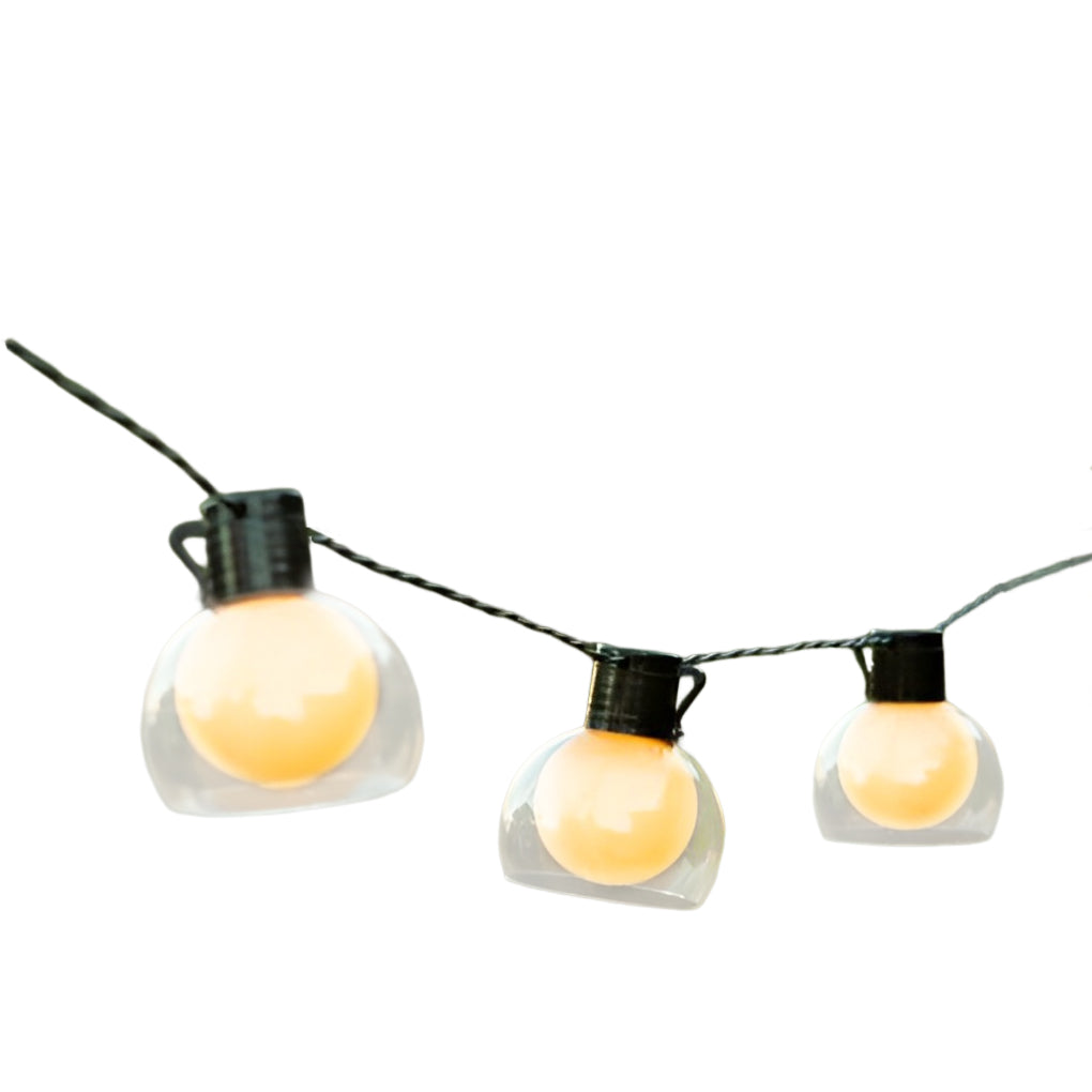 Solar LED Outdoor String Lights with 40 Bulbs - Multi-Power Mode