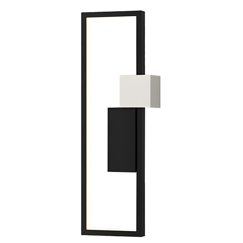 Modern Rectangular LED Wall Sconce with Three-Color Lighting