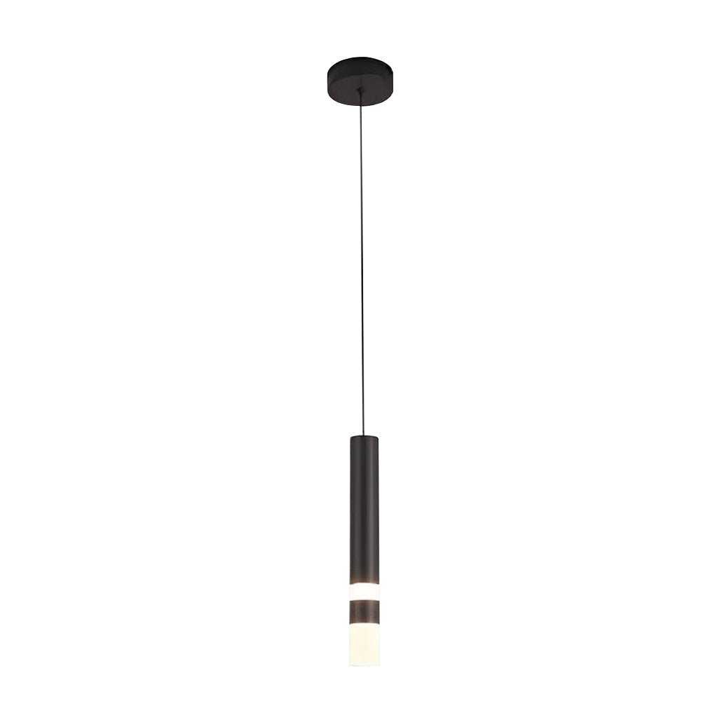 Modern LED Pendant Light Black Aluminum Acrylic Kitchen Island