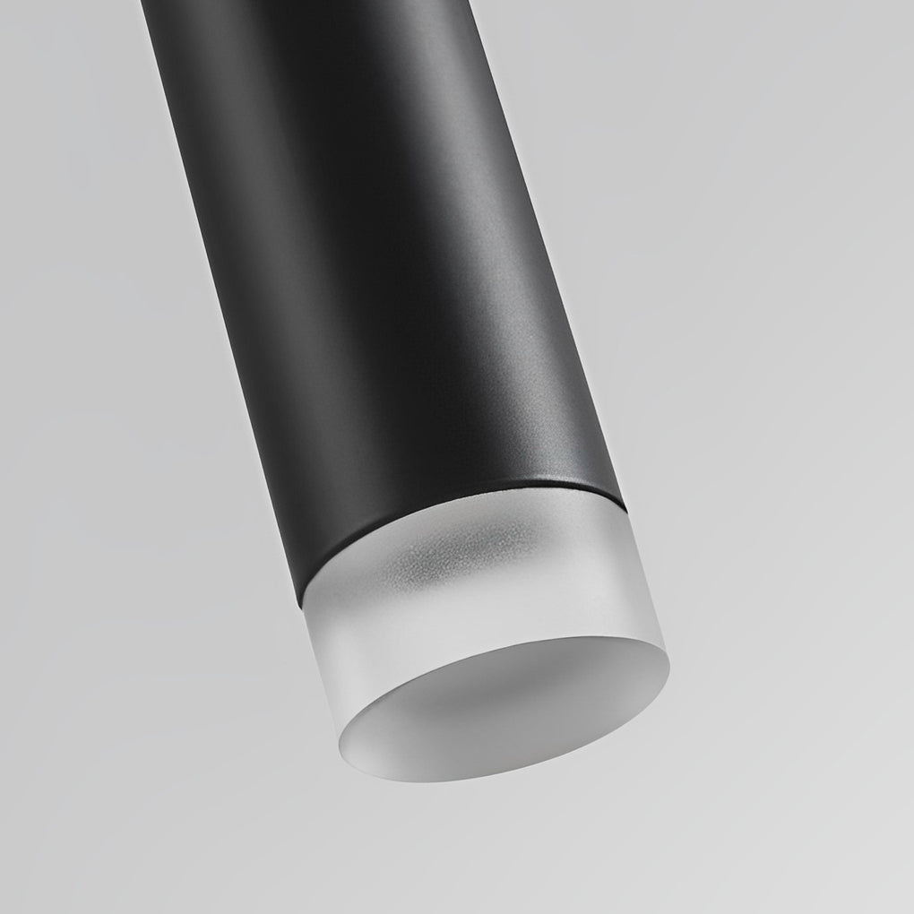 Minimalist Conical Long Tube COB Black Pendant Light