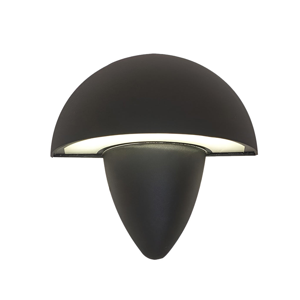 Mushroom Modern Outdoor Wall Light | Waterproof Aluminum LED Sconce