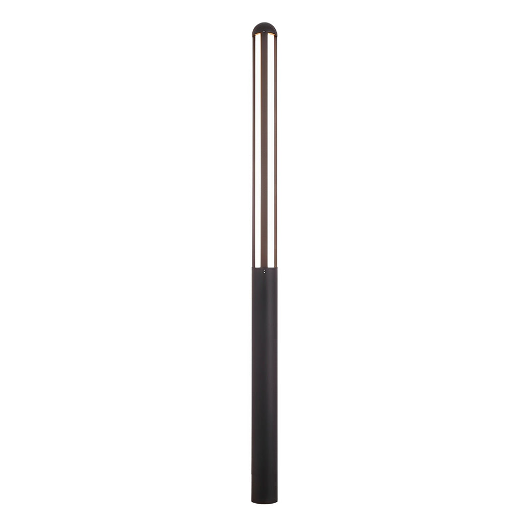 Modern Black Aluminum LED Bollard Light – Outdoor Waterproof