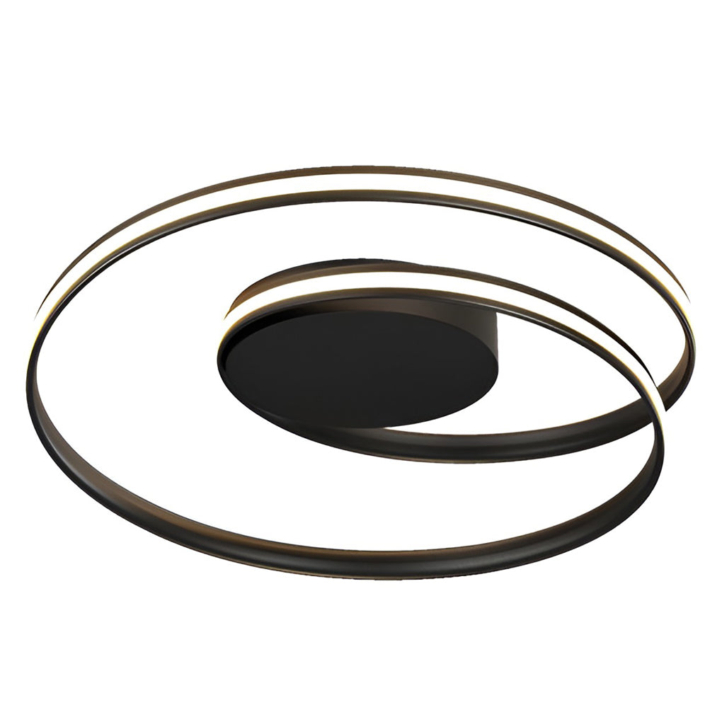 Modern Circular LED Flush Mount Ceiling Light with Dimming