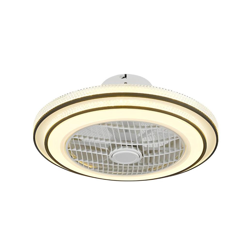 Modern Bladeless LED Ceiling Fan Light with Remote Control