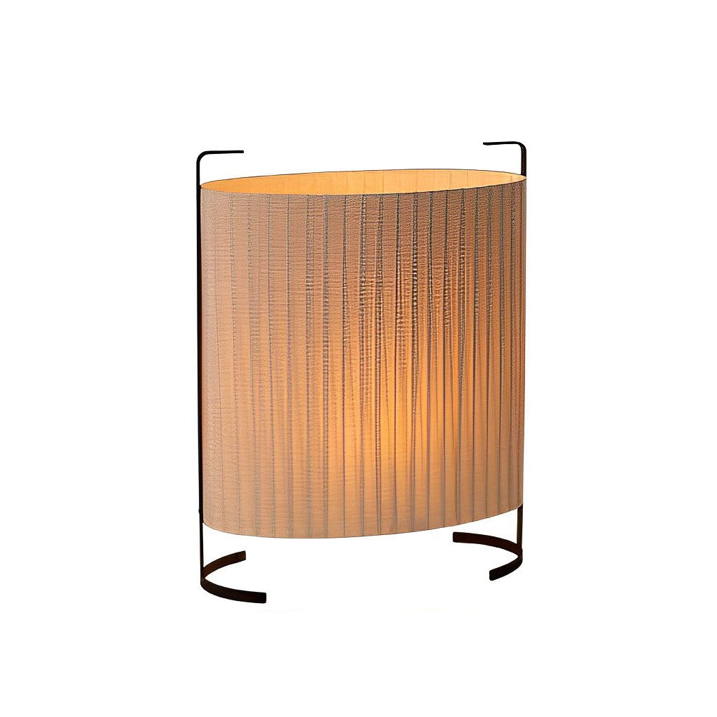 Japanese-Style Fabric Outdoor Floor Lamp - Modern Aluminum Frame