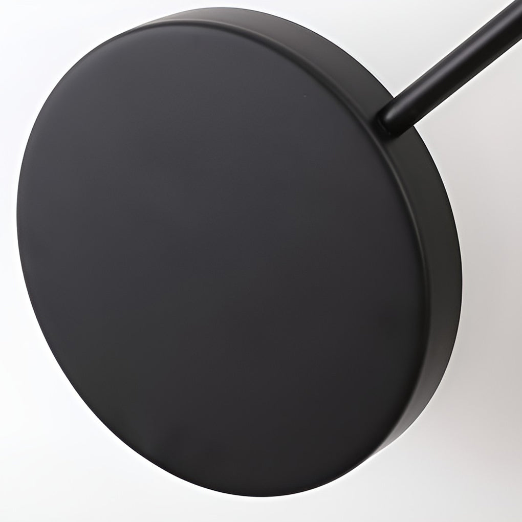 Geometric Round LED Wall Sconce Black Modern Minimalist Lighting