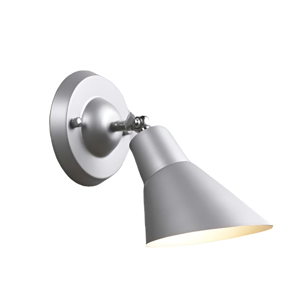 Adjustable Industrial Wall Sconce - Plug-in Reading Lamp