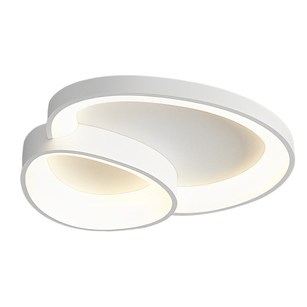 Geometric Line LED Flush Mount Ceiling Light with 3-Step Dimming