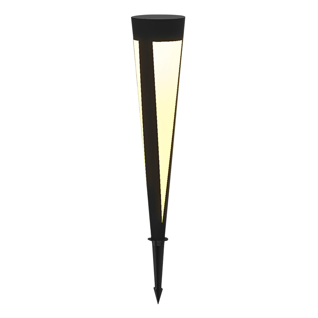 Modern Gray Solar LED Lawn Light Waterproof Aluminum Outdoor