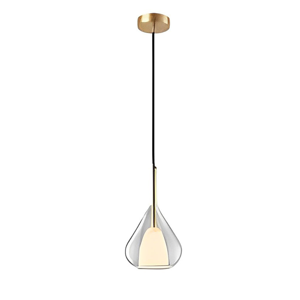 Raindrop Double Layer Glass Pendant Light Modern Nordic Chandelier