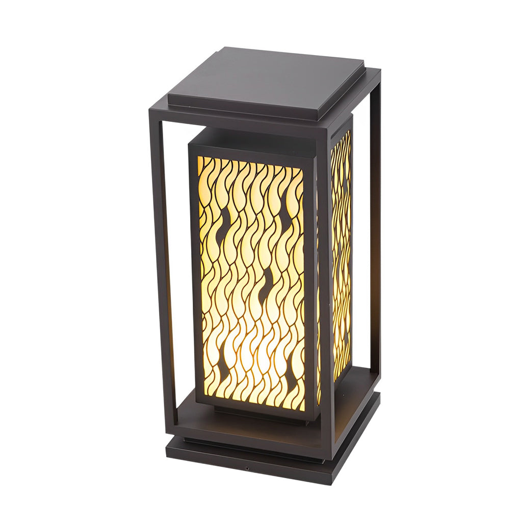 Modern Black LED Outdoor Pathway Light - Waterproof Landscape Lamp