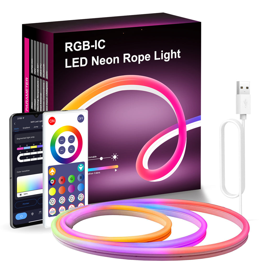 RGB LED Strip Light with Wireless Control & DIY Modeling