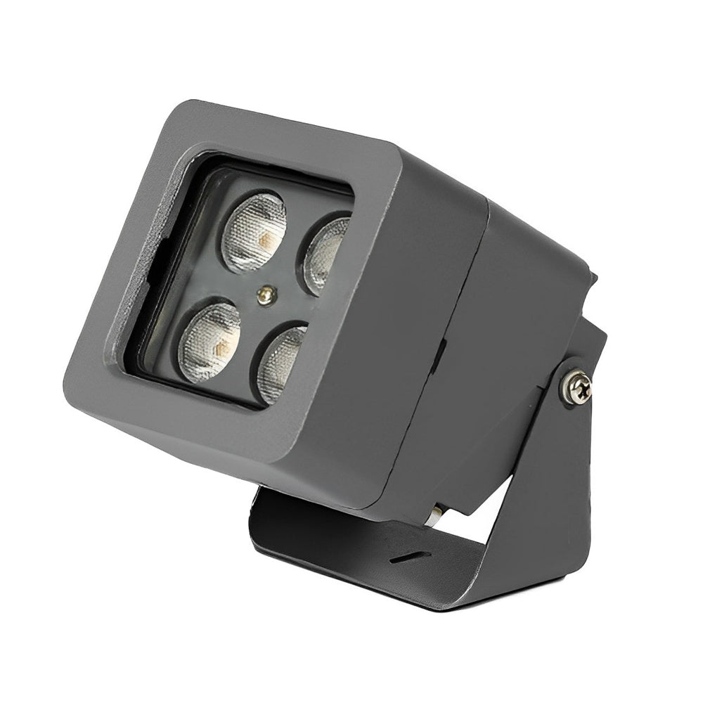 Adjustable Square Outdoor Wall Light Modern Aluminum Spotlight