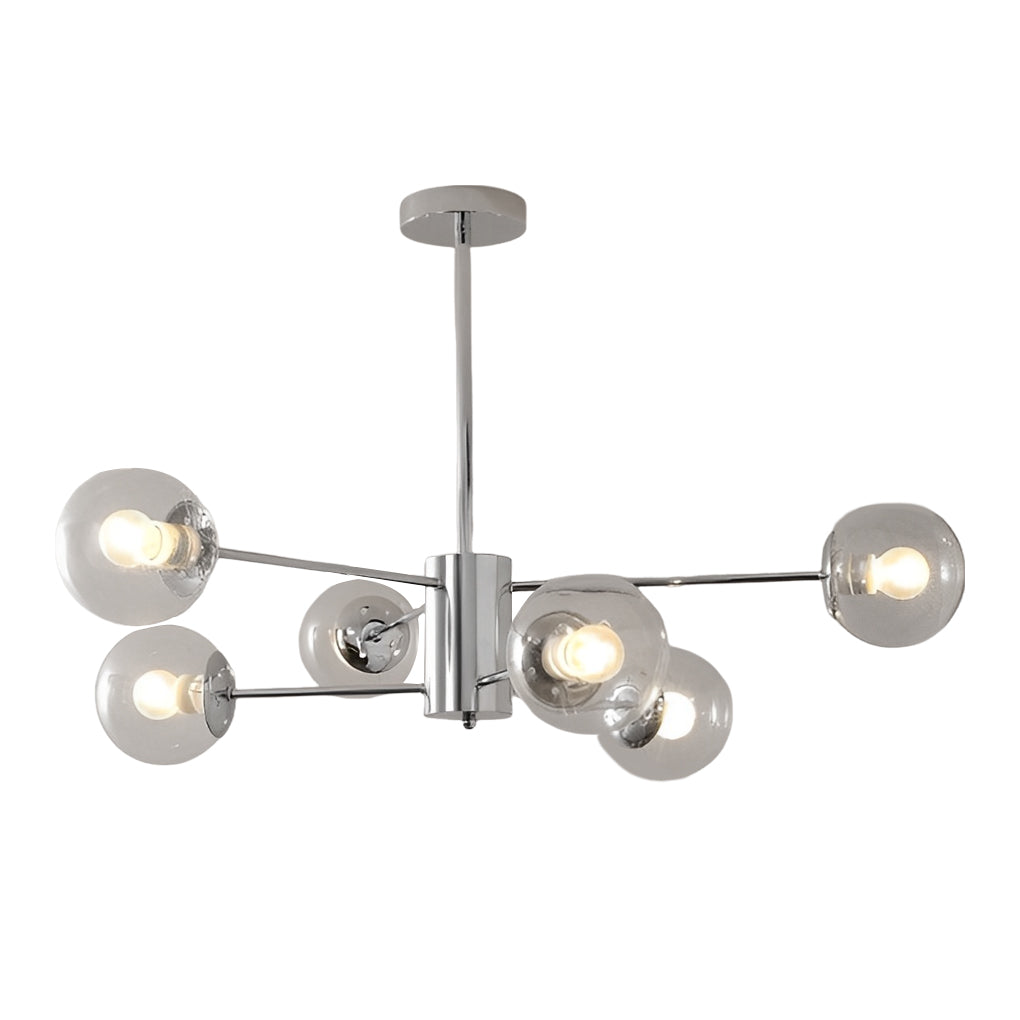 Modern Glass Molecular Chandelier with 3-Step Dimming