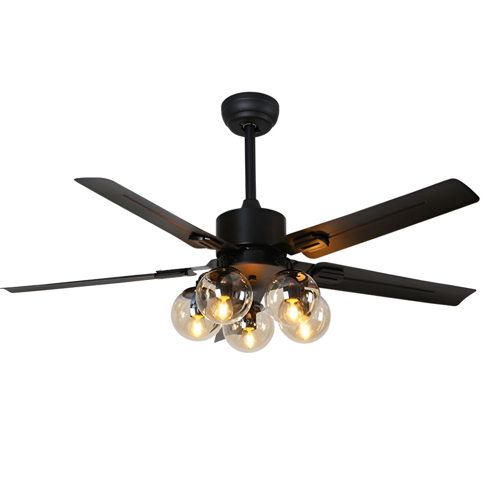 42 Inch Silent Ceiling Fan Light with Remote Control - 5 Lights
