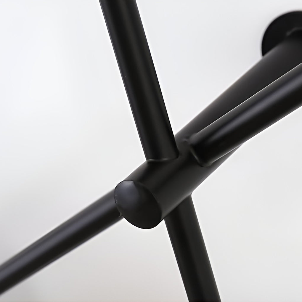 Geometric Round LED Wall Sconce Black Modern Minimalist Lighting