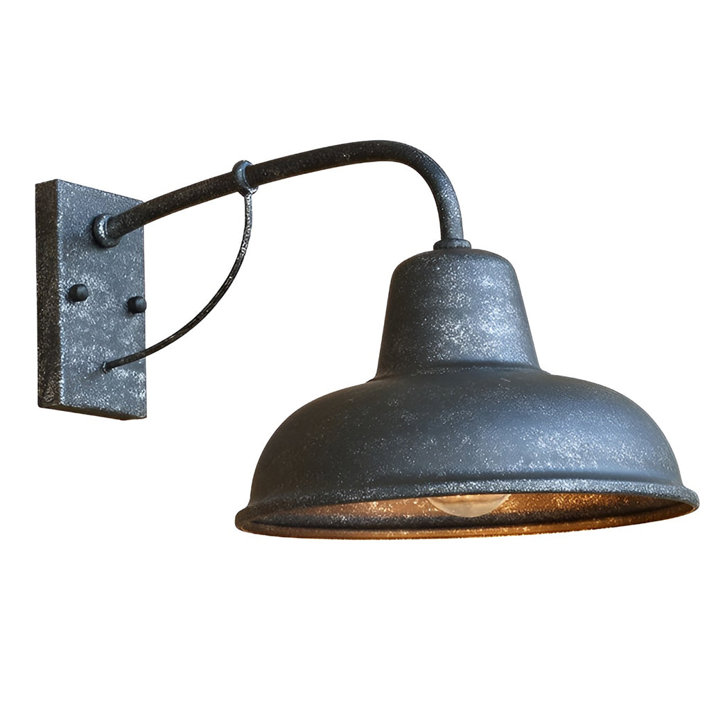 Vintage Trumpet Industrial Outdoor Wall Light - Waterproof Iron Sconce
