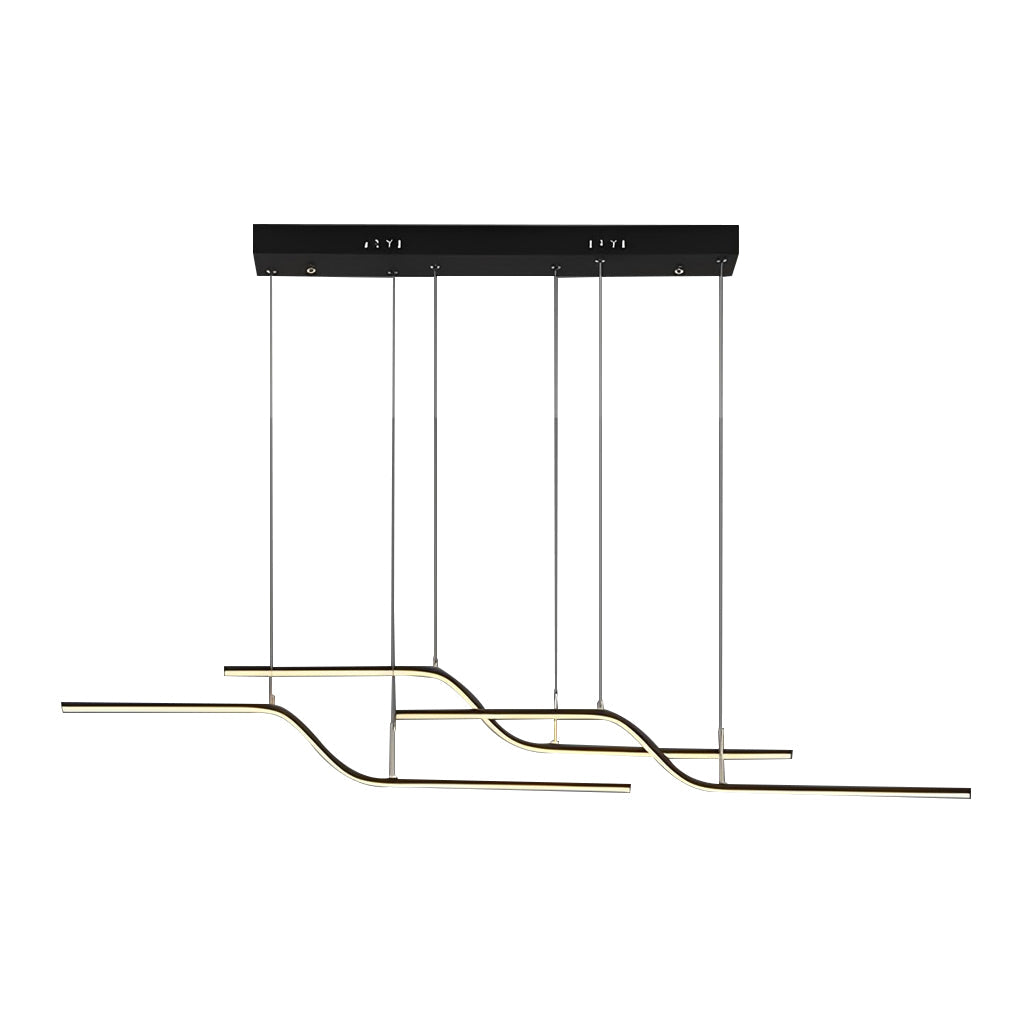 Modern Z-Line Dimmable LED Pendant Light with Remote Control