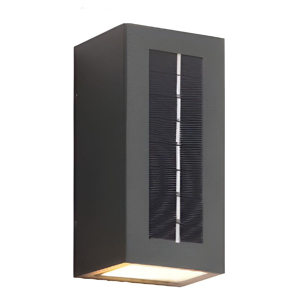 Solar LED Up Down Wall Sconce Waterproof Outdoor Lighting