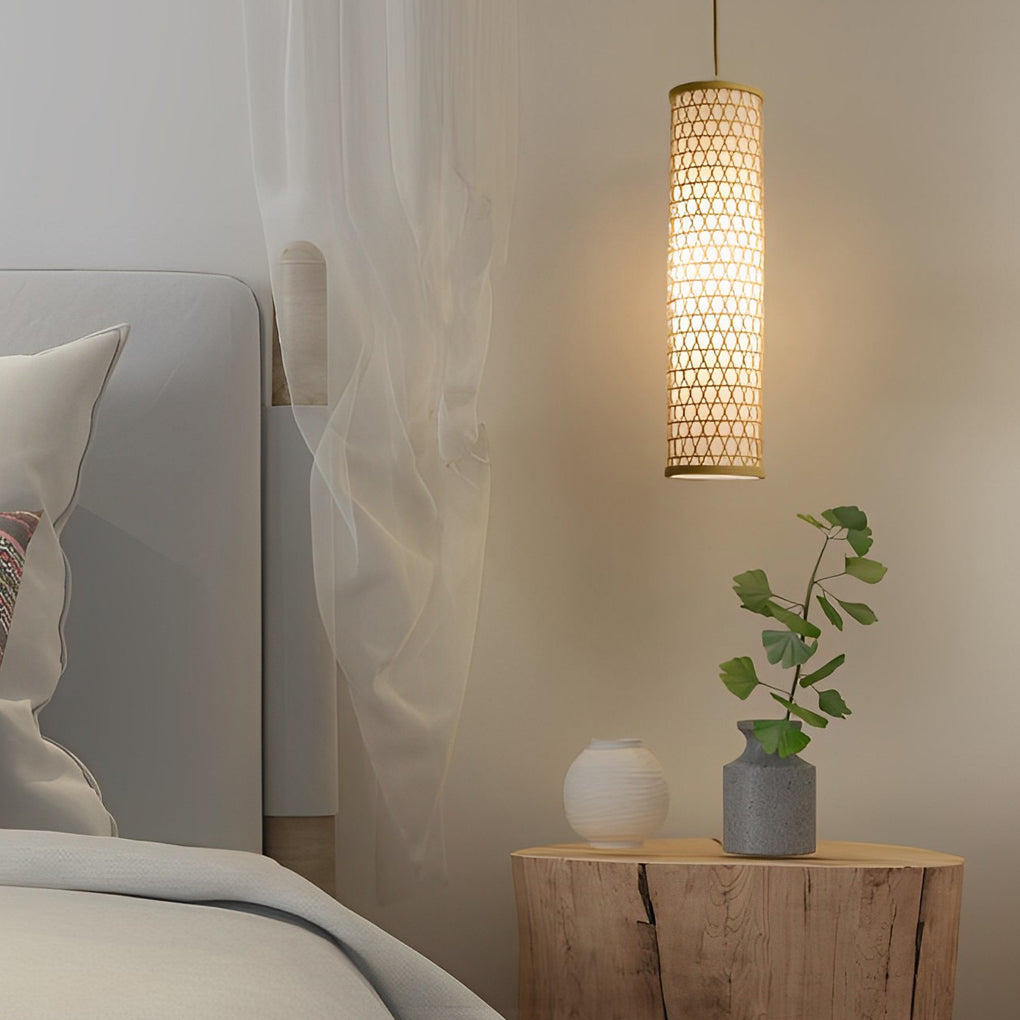 30" Bamboo Cluster Pendant Light – Farmhouse Ceiling Fixture