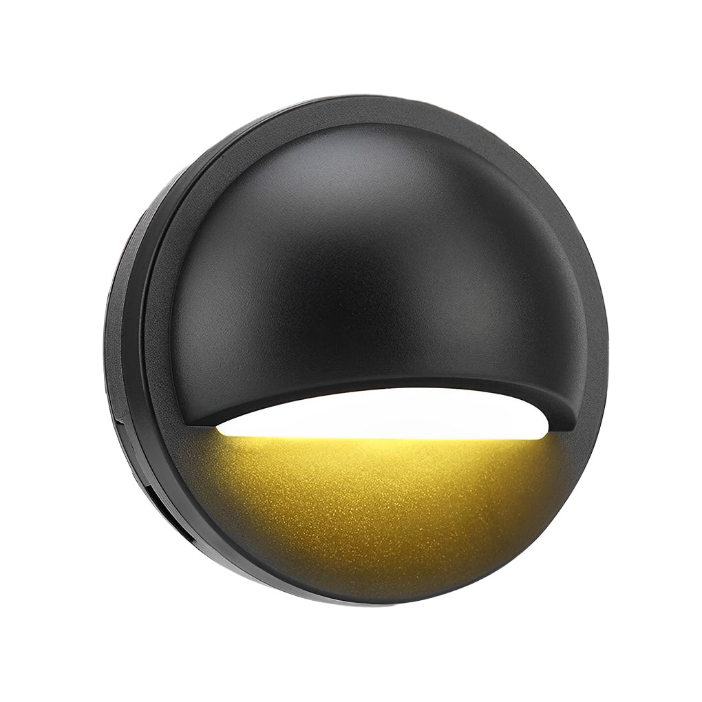 Half Moon LED Deck Step Light Low Voltage Outdoor Wall Mount