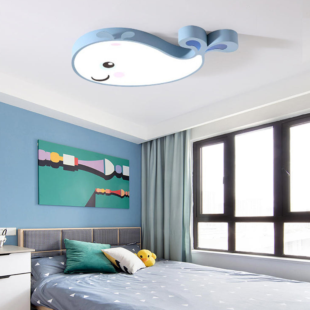 Animal Shaped LED Flush Mount Ceiling Light - Modern Kids Room