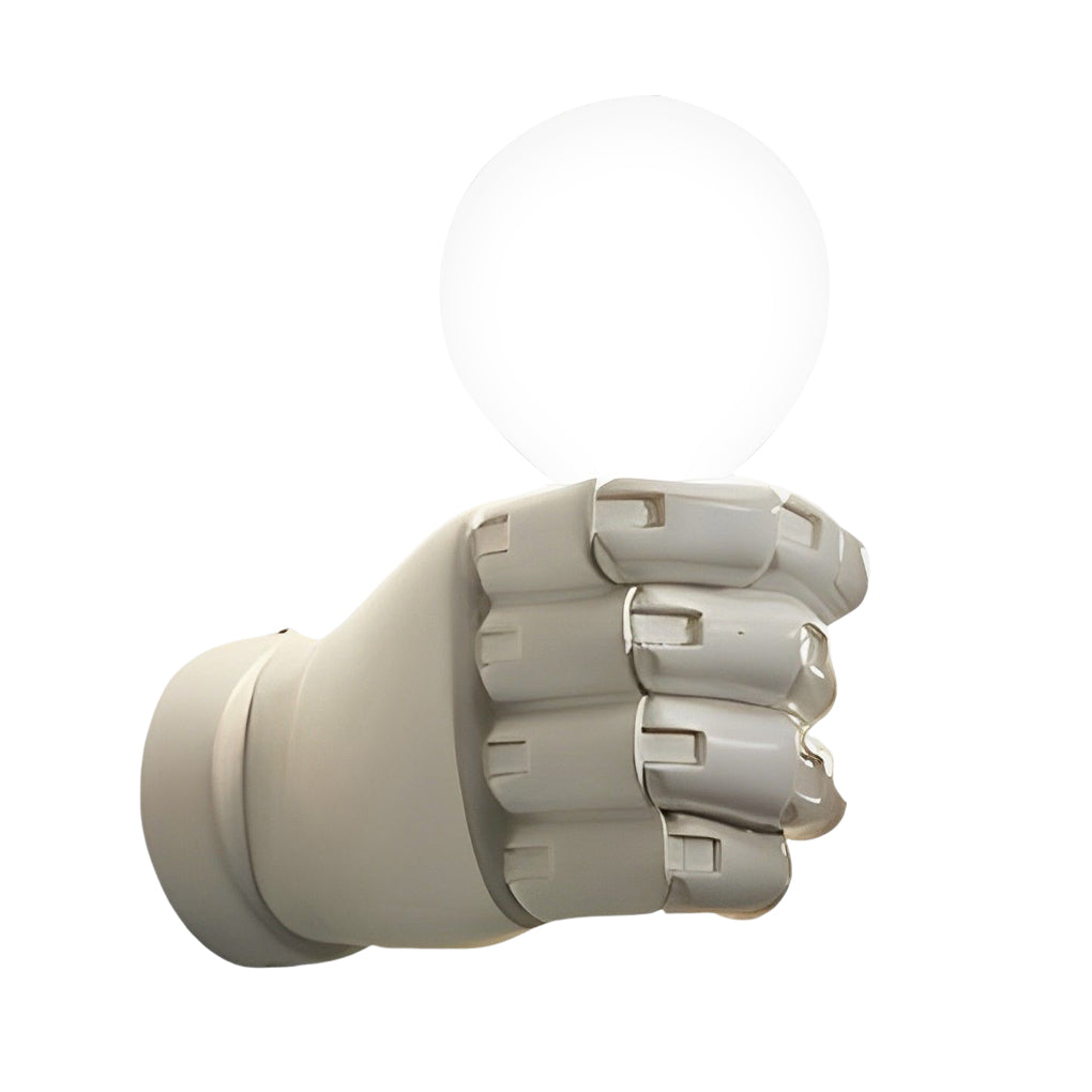 Industrial Fist Wall Sconce – Resin & Acrylic Modern Wall Lamp