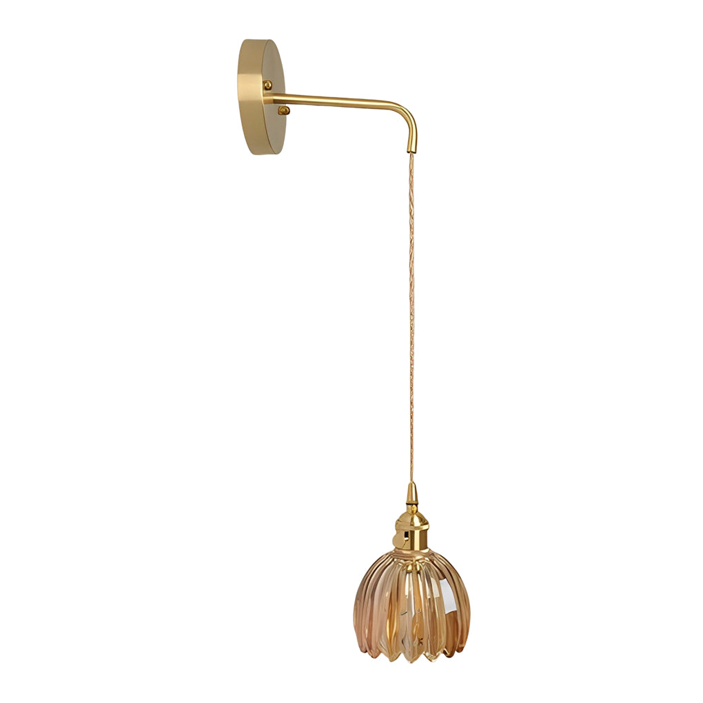 Flower Glass Pendant Light Modern Nordic Hanging Ceiling Lamp
