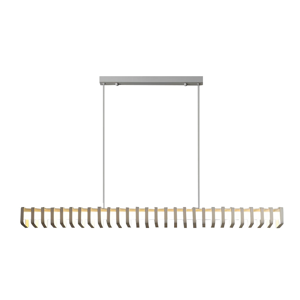 Modern Square Frame LED Pendant Light with 3-Step Dimming